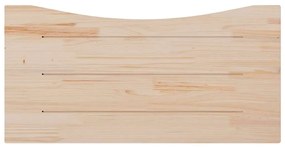 fehér tömör fenyőfa asztallap 110 x 55 x 2,5 cm