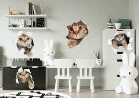 Gyermek falmatrica aranyos cicával 100 x 200 cm