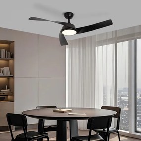 ZEVENTI - LED mennyezeti ventilátor AERYS  LED/24W/230V Wi-Fi Tuya fekete + távirányító