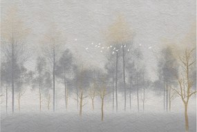 Divatos Flizelin Tapéta Ragasztóval Fali 3D Erdei harmónia 104x70 Ragasztó