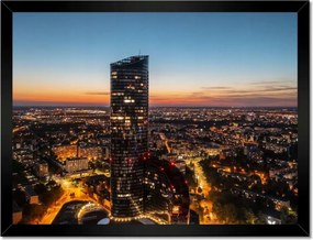 Poszterek keretben 40x30 Boroszló éjszakai panoráma