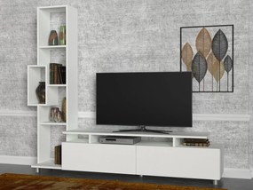 TV asztal/szekrény polccal Tullia (fehér). 1062686