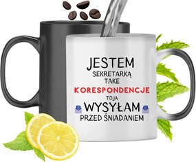 Mágikus Bögre Titkárnőnek Színváltós, fényképes nyomattal