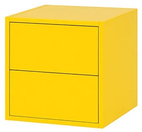 Boxie 2 fiókos fali szekrény 40x40x37 cm sárga