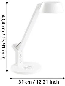 Eglo 99831 - LED Dimmelhető érintős asztali lámpa BANDERALO LED/4,8W/230V fehér