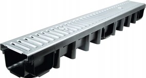 Lineáris vízelvezetés acélrács A15 1000x98x131mm 1,5 tonna Max-drain
