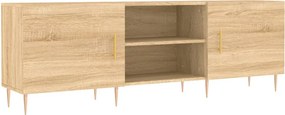 vidaXL sonoma tölgyszínű szerelt fa TV-szekrény 150x30x50 cm