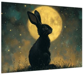 Kép - Nyúl és hold (70x50 cm)