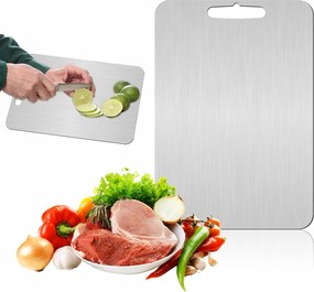 Vágódeszka Titán Rozsdamentes Acél Vágódeszka 34x23cm