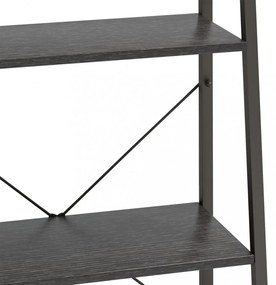 3 szintes fekete állópolc 56 x 35 x 108 cm