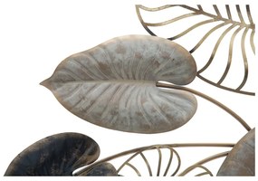 Century -A- levél motívumos fali fémdekoráció, 131 x 61 cm - Mauro Ferretti