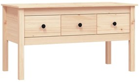 Tömör fenyőfa dohányzóasztal 102 x 49 x 55 cm