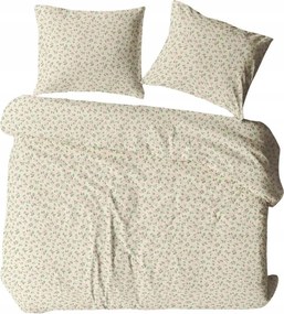 Fakéreg párnahuzat 40x40 krém zöld világos pöttyös Karo