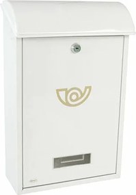 Levéltartó doboz fém 40x25x10cm fehér Mod 2