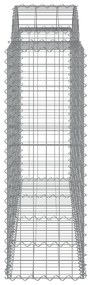 40 db íves horganyzott vas gabion kosár 200x50x120/140 cm