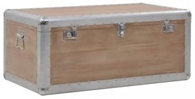 barna tömör fenyő tárolóláda 91 x 52 x 40 cm