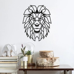 Lion fém fali dekoráció, 40×50 cm