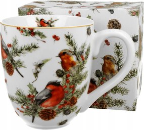 Nagy porcelán bögre XXL Kubas Christmas Birds 1000 ml