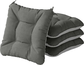 Outsunny 4 db kültéri ülőpárna — csúszásmentes, vízlepergető, UV30+ védelem, 39,5×39,5×10 cm | Aosom