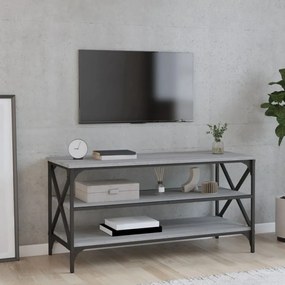 szürke sonoma színű szerelt fa TV-szekrény 100x40x50 cm