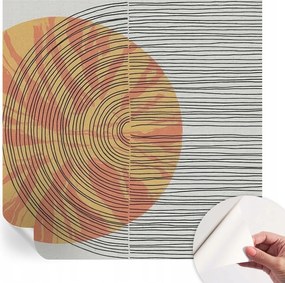 Dekoratív Öntapadós Tapéta Divatos Minták Kör vonalakkal 250x250 cm