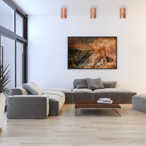 Spotlámpa CLEO 1xE27/24W/230V réz