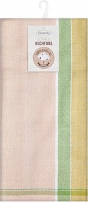 Konyhai törlőkendő Olivia 50x70 zöld bézs sárga