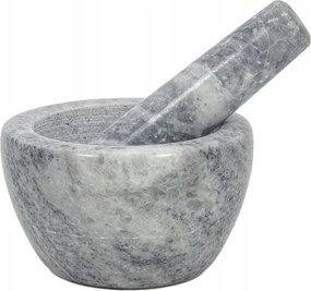 Szürke Kő Márvány Mozsár Ø 10 Cm-es Fűszerek És Gyógynövények Őrléséhez