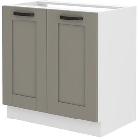 Alsó konyhaszekrény a mosogató alá Lucid 80 ZL 2F BB (claygrey + fehér). 1045432