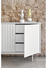 Fehér alacsony komód 211x80 cm Sierra – Teulat