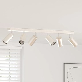 Fali Spotlámpa 6 Útban Állítható Csiszolt Nikkel GU10