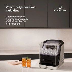 Klarstein Kristall, jégkocka készítő, kristálytiszta jég, 2 méret, 2,5 L víztartály
