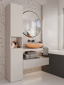 Kashar Nel III fürdőszoba szekrény, 31x174x30 cm, kasmír