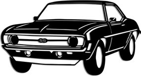 Chevrolet fém fali dekoráció, 60×33 cm