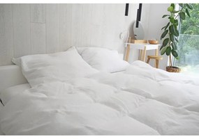Fehér kétszemélyes muszlin ágyneműhuzat 200x200 cm Plain Muslin – Butter Kings