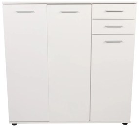 Cipőtároló (cipősszekrény) Adralona 3 (fehér). 1108465