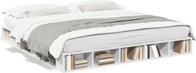 vidaXL fehér szerelt fa ágykeret 180 x 200 cm