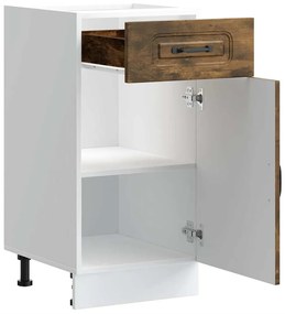 vidaXL Konyhai alapszekrény Kalmar füstölt tölgy műfa