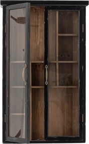 Fekete jegenyefenyő függő tálalószekrény 50x80x14 cm Hazem – Bloomingville