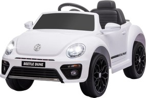 AIYAPLAY Gyermek Elektromos Autó 12V Volkswagen Bogár, távirányítóval, zenével, dudával, LED lámpákkal, USB/MP3 csatlakozással, 3-5 km/h sebességgel,