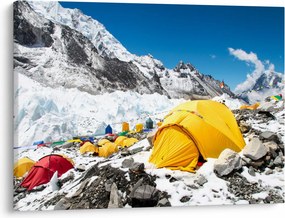 Kép - Kemping a hegyekben (70x50 cm)