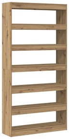 Könyvespolc Mesterséges tölgy Tömör fa 100 x 30 x 198 cm