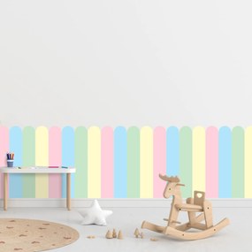 PIPPER. Textil öntapadó tapéta - Boltív - Pasztell szín Méret: 80cm