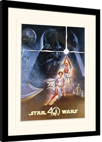 Keretezett poszter Star Wars 40th Anniversary - New Hope Art