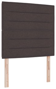 Ágykeret Sötétbarna 100x200 cm Szövet