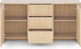 Sorrenti komód 168 cm fiókokkal – vicenza tölgy