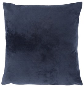 Párna, bársony anyag sötétkék, 45x45, ALITA TYP 6