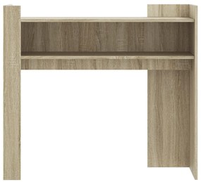 sonoma tölgy színű szerelt fa tálalóasztal 100x35x90 cm