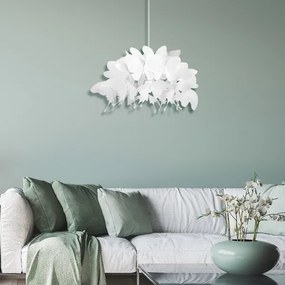 Gyerekszoba csillár FARFALLA 1xE27/60W/230V fehér