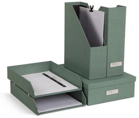 Zöld karton rendszerező szett 5 db-os dokumentumokhoz Holger Canvas Paper Laminate – Bigso